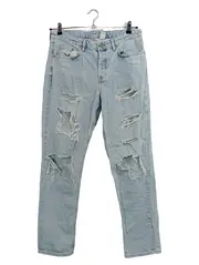 Vorschaubild 1 von Damen Destroyed Jeans Hose Blau W29/L32 Boyfriend Low Waist