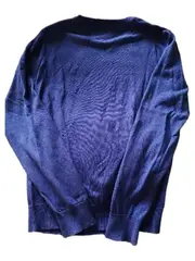 Vorschaubild 3 von Pullover Herren S V-Ausschnitt Blau Baumwolle Premium