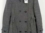 Vorschaubild 4 von CORDON Damen Übergangsmantel Gr. 36/S Grau Wolle Kapuze Trenchcoat