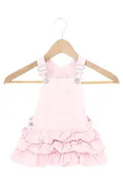 Vorschaubild 1 von BABY GAP Kinder Latzkleid Rosa Gr. 74 Rüschen Baumwolle