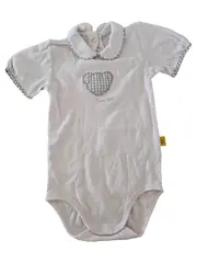 Vorschaubild 1 von Baby Body Mädchen Rosa Gr. 98 Herz Applikation Kariert
