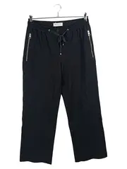 Vorschaubild 1 von Jogginghose Athleisure Damen Gr. 40/L Schwarz Viskose Freizeit