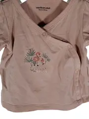 Vorschaubild 3 von Baby Wickelshirt Gr. 60/62 Rosa Flamingo Langarm Mädchen