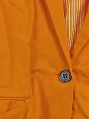 Vorschaubild 2 von Blazer Damen Orange Gr. 42 XL Baumwolle Freizeit Jacke Langarm