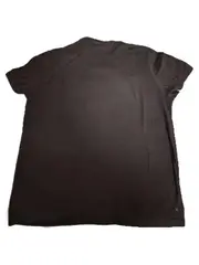 Vorschaubild 2 von Herren T-Shirt V-Ausschnitt Schwarz Regular Fit Gr. L