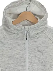 Vorschaubild 3 von Kinder Trainingsjacke Kapuzenjacke Gr. 116 Grau Meliert Sportjacke