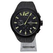 Vorschaubild 1 von Herren Chronograph Sportuhr Schwarz Silikon Armband 5 BAR