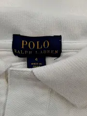 Vorschaubild 2 von Langarm Poloshirt Kinder Gr. 110 Weiß Klassisch