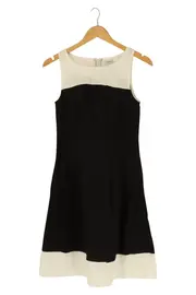 Vorschaubild 1 von Damen Freizeitkleid Gr. 38/M Schwarz Weiß Elegant Klassisch