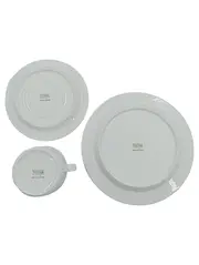 Vorschaubild 2 von Thomas Germany Porzellan Set Tasse Untertasse Teller 3-teilig Weiß