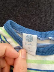 Vorschaubild 4 von Baby Strampler Schlafanzug Wolle Gr. 68 gestreift Mehrfarbig