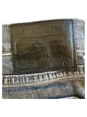 Vorschaubild 8 von Herren Straight Leg Jeans Grau W36 L31 Baumwolle Casual Alltag