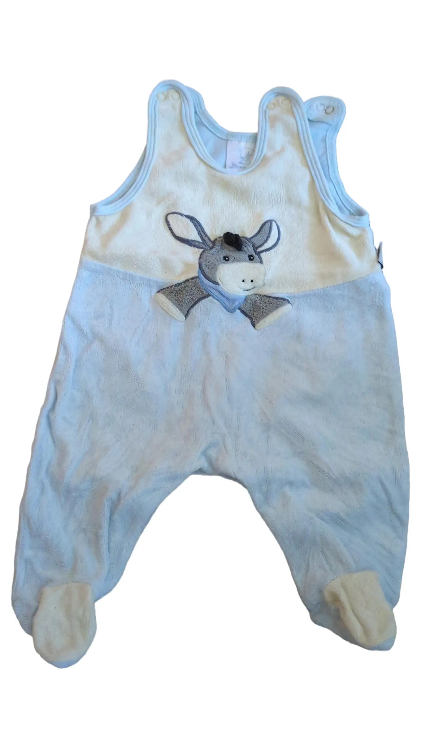 STERNTALER Baby Schlafanzug Overall Gr. 68 Blau Esel Tiermotiv