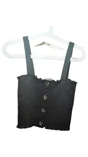 Vorschaubild 1 von Damen Bustier Top M Schwarz Baumwolle Casual