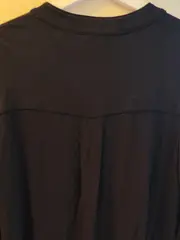Vorschaubild 5 von Langarmshirt Damen Viskose Henley Basic Knopfleiste Schwarz M