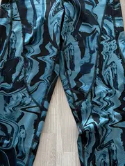 Vorschaubild 5 von Damen Leggings Tights Gr. 38 Blau Abstrakt Sport Fitness