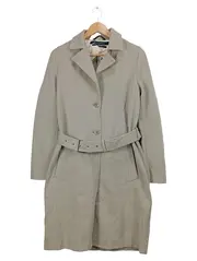 Vorschaubild 1 von Damen Trenchcoat Gr. 38 Beige Baumwolle Mantel Klassisch