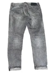 Vorschaubild 2 von 3301 Herren Jeans Slim Fit Grau W34/L32 Destroyed