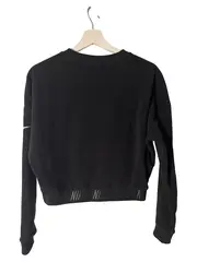 Vorschaubild 5 von Damen Pullover Cropped Fleece Dri-Fit Schwarz Gr. S Sportlich