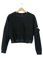 Vorschaubild 1 von Damen Pullover Cropped Fleece Dri-Fit Schwarz Gr. S Sportlich