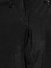 Vorschaubild 3 von Damen Lederhose Gr. 34 Schwarz Kunstleder Slim Fit