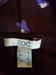 Vorschaubild 3 von Damen Hoodie Kapuzenpullover Gr. 40/L Blumenmuster Lila