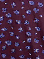 Vorschaubild 2 von Damen Hoodie Kapuzenpullover Gr. 40/L Blumenmuster Lila