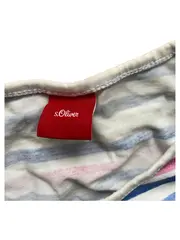 Vorschaubild 5 von Mädchen T-Shirt Gr. 140 gestreift Herz Strass Baumwolle