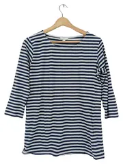 Vorschaubild 1 von Damen Langarmshirt Gr. M gestreift blau weiß maritim 3/4-Arm