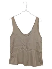 Vorschaubild 1 von Damen Top Tanktop Beige Lyocell Gr. S Basic Ärmellos