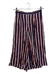 Vorschaubild 1 von Damen Hosenrock Gr. 38/M Gestreift Blau Rot Weiß Culotte