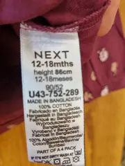 Vorschaubild 4 von Mädchen Langarmshirt Gr. 86 Hase Rüschen Lila Baumwolle