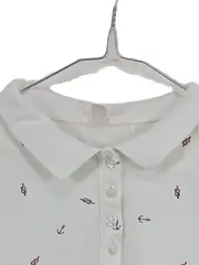 Vorschaubild 2 von Poloshirt Damen Gr. 38 M Weiß Anker Maritim Baumwolle Stretch Kurzarm