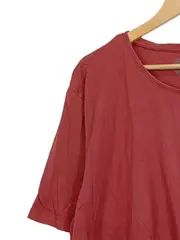 Vorschaubild 2 von Damen T-Shirt Rot Logo-Print Baumwolle Gr. 52 XL