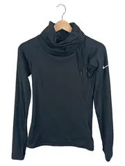 Vorschaubild 1 von Damen Langarmshirt Cowl Neck Schwarz Gr. S Sportshirt Fitness