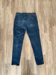 Vorschaubild 3 von Destroyed Jeans Damen Baumwolle Stretch Blau Gr. W29 L31