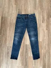 Vorschaubild 2 von Destroyed Jeans Damen Baumwolle Stretch Blau Gr. W29 L31