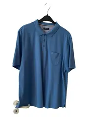 Vorschaubild 2 von Herren Poloshirt Klassisch Kurzarm Baumwolle Blau Gr. 54/XXL