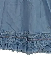 Vorschaubild 3 von Mädchen Jeanskleid Gr. 98 Blau Lyocell Rüschen Kleid