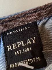 Vorschaubild 5 von Mädchen Jeanskleid Gr. 98 Blau Lyocell Rüschen Kleid