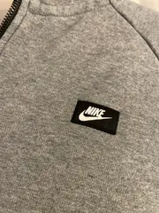 Vorschaubild 5 von Herren Kapuzenpullover Hoodie Half-Zip Grau Meliert Größe M