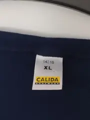 Vorschaubild 3 von Herren T-Shirt Blau Gr. XL Basic Baumwolle Rundhals