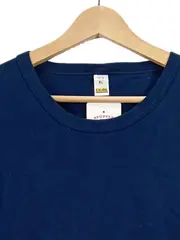 Vorschaubild 2 von Herren T-Shirt Blau Gr. XL Basic Baumwolle Rundhals