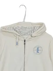 Vorschaubild 4 von Damen Kapuzenpullover Hoodie Sweatjacke Beige Gr. S