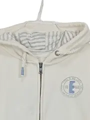 Vorschaubild 3 von Damen Kapuzenpullover Hoodie Sweatjacke Beige Gr. S