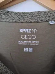 Vorschaubild 4 von SPRZ NY Gego MoMA Damen T-Shirt Gr. S Oliv Geometrisch