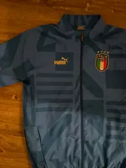 Vorschaubild 2 von Trainingsjacke Herren Blau Gr. S Sportlich Geometrisch Polyester