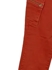Vorschaubild 3 von Damen Cargohose Stoff Orange Gr. 38 W29 Freizeit L30 Reißverschluss