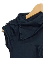 Vorschaubild 4 von Jerseykleid Damen Schwarz Minikleid Gr. 34/XS Baumwolle