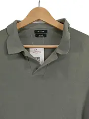 Vorschaubild 3 von Herren Poloshirt Gr. L Oliv Baumwolle Kurzarm Casual